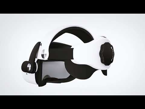 MQ2 Elite Edition Interchangeable Adjustable Head Strap  for Meta Quest 2 - YouTube Video
