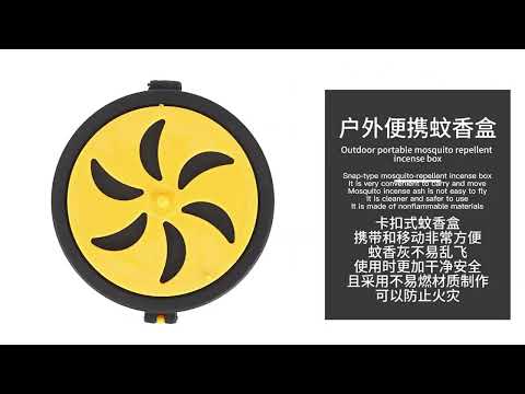 Outdoor Mosquito Repellent Fireproof Mosquito Coil Holder Tray - YouTube Video
