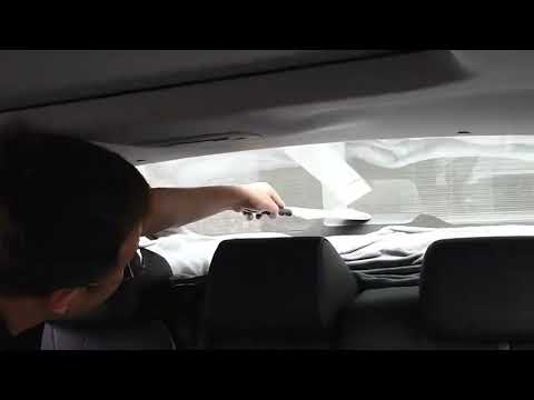 Straight Car Film Tools Long Plastic Film Scraper Front Rear Extended Scraper - YouTube Video