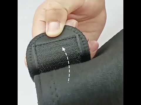 Self-heating Knee Pads Adjustable Magnetic Knee Pads (Black) - YouTube Video