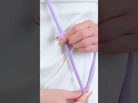 Adjustable Hexagonal Anti-Loss Cell Phone Lanyard With Silicone Loop(Dark Purple) - YouTube Video