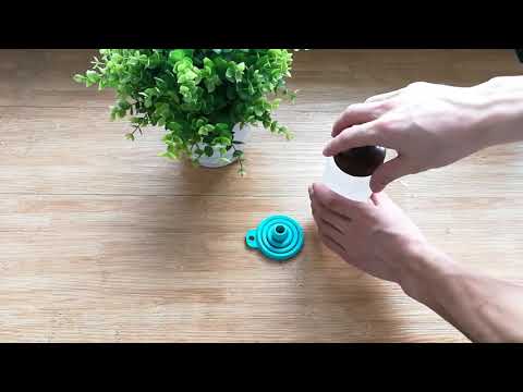 Mini Silicone Foldable Telescopic Funnel Random Color Delivery - YouTube Video