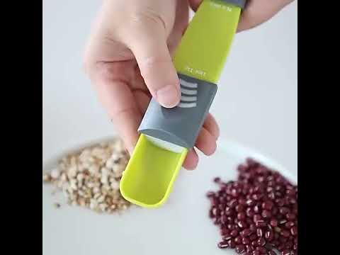 Creative Adjustable Measuring Baking Measuring Spoon with 9 Different Accurate Measurement Amount(Green) - YouTube Video