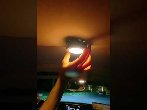Z7 Car Ceiling USB Wireless Strobe Reading Light, Color: White - YouTube Video