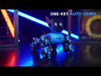 JJR/C Q200 Small Eight-wheeled Multi-function Remote Control Robot Dog with RC Watch(Blue) - YouTube Video
