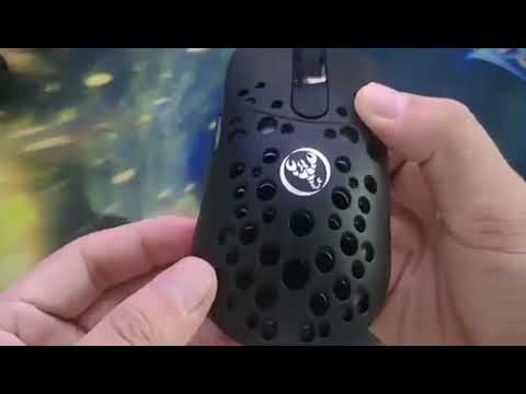 HXSJ T100 10000 DPI RGB Macro Definition Wired Wireless Dual-mode Mouse(Black) - YouTube Video