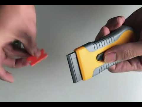Car Auto Aluminum Scalable Multi-function Cleaning Knife Tool with Plastic Handle for Window Cleaning Wrapping Film - YouTube Video