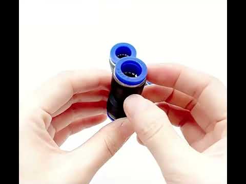 PU-4 LAIZE 10pcs PU Plastic Straight Pneumatic Quick Fitting Connector - YouTube Video