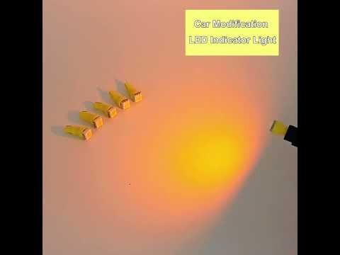 30 PCS T5 1LED SMD-5050 Car Modification LED Indicator Light Red Light - YouTube Video