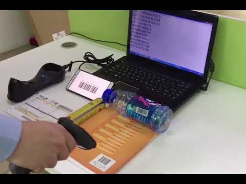 NETUM H3 Wireless Barcode Scanner Red Light Supermarket Cashier Scanner With Charger, Specification: One-dimensional  - YouTube Video