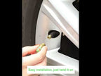 4 PCS 2.4 Bar Tire Pressure Detection Screw Cap - YouTube Video