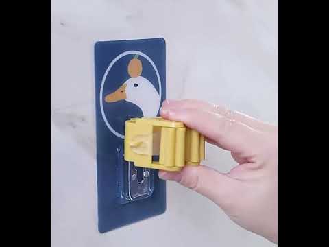 5 PCS Mop And Broom Holder Bathroom Strong Seamless And Non-Perforated Mop Hook(Tree Lazy) - YouTube Video