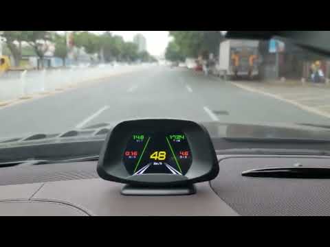 P19 Car HUD Head-up Display GPS Speed Meter Car OBD2 Fault Elimination Code - YouTube Video