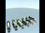 4pcs ST6-4014-9SMD 29mm B6 LED Car Make-up Mirror Light Reading Lamp - YouTube Video