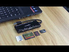 Rocketek CR7 USB3.0 Multi-function Card Reader CF / XD / MS / SD / TF Card 7 in 1 - YouTube Video