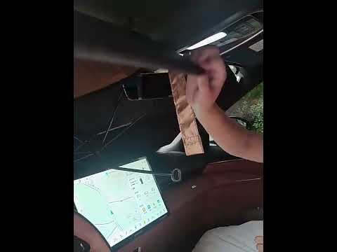 Car Windshield Titanium Sun Protection Heat Insulation Parasol(Large Gold 9957) - YouTube Video