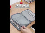 Baona BN-D004 Double-layer Data Cable Storage Bag Digital Accessories Finishing Bag(Grey) - YouTube Video