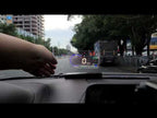 A8 5.5 inch Car OBDII HUD Warning System Vehicle-mounted Head Up Display Projector with LED, Support Fuel Consumption & Over Speed Alarm & Water Temperature & Fault Diagnosis - YouTube Video
