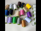 DIY Home Sewing Machine 302 Thread(10 Rolls Black White) - YouTube Video