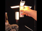 3500mAh M26 Foldable Handheld Lamp Portable Triple Leaf Hook Outdoor Flashlight Multi-Functional Camping Light - YouTube Video