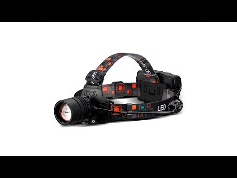 T40 P50 Lamp Beads Headlight USB Rechargeable Zoom Outdoor Strong Headlight,Specification: Without Battery - YouTube Video