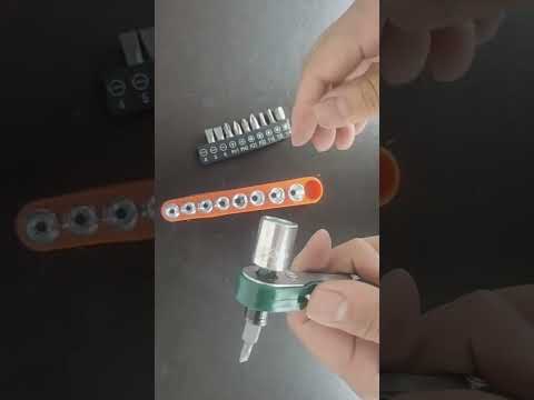 Yellow Green Mini Quick Ratchet Wrench - YouTube Video