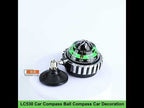 LC530 Car Compass Ball Compass Car Decoration With Suction Cup - YouTube Video