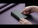 For iPhone 13 Pro CaseMe 023 Butterfly Buckle Litchi Texture RFID Anti-theft Leather Phone Case(Black) - YouTube Video