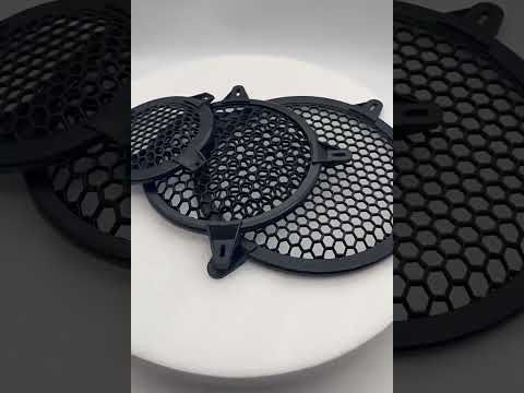 12 inch Car Auto Metal Mesh Black Round Hole Subwoofer Loudspeaker Protective Cover Mask Kit with Fixed Holder - YouTube Video
