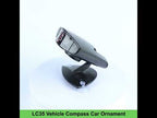 LC35 Vehicle Compass Car Ornament with Suction Cup & Sticker - YouTube Video