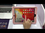 For iPad 2025 / 2022 Silicone + PC Shockproof Tablet Case(Mint Green+Grey) - YouTube Video