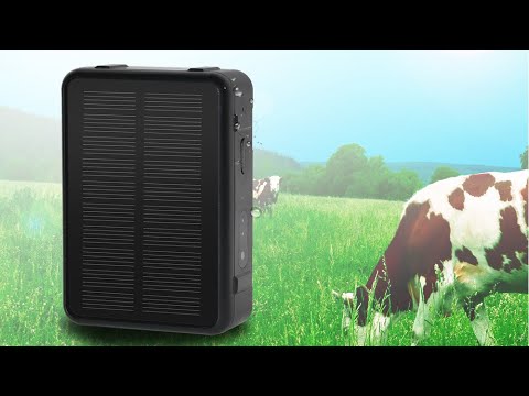 V44 Solar Energy Waterproof Cattle and Sheep GPS Tracker - YouTube Video