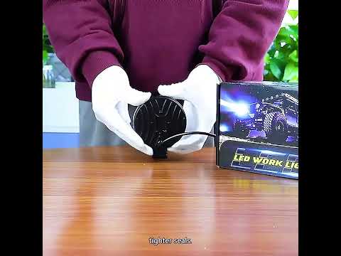 D0037 9.8W 10-30V DC 6000K 3 inch 14 LEDs Circle Offroad Truck Car Driving Light Work Light Spotlight Fog Light - YouTube Video