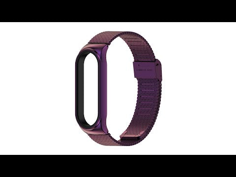 Mijobs Milan CS Screwless Buckle Metal Watch Band Case for Xiaomi Mi Band 5 & 6, Host not Included(Black) - YouTube Video