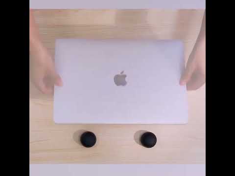 Creative Laptop Compact Portable Invisible Mushroom Stand Desktop Heightening Fan Heater Shelf(Black) - YouTube Video