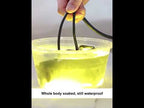 ZH-1583A1 External Waterproof Double Lamp Bead LED Headlight Square Dragon Button Type - YouTube Video