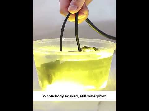 ZH-1583A1 External Waterproof Double Lamp Bead LED Headlight Square Dragon Button Type - YouTube Video