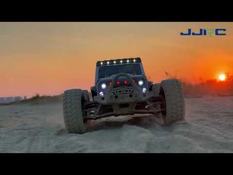 JJR/C Q117C Full Scale Brushless High Speed Off-Road Wrangler Remote Control Car(Black Red) - YouTube Video