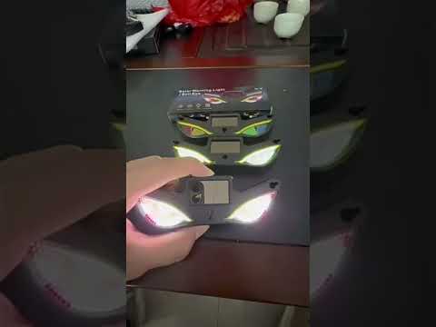 Car LED Wireless Solar-Powered Evil Eye Triangular Window Decorative Light(Y5) - YouTube Video