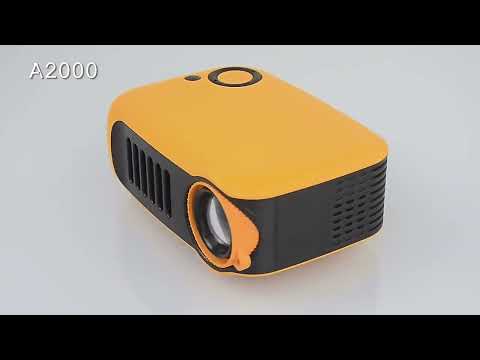 A2000 Portable Projector 800 Lumen LCD Home Theater Video Projector, Support 1080P, EU Plug (Black) - YouTube Video