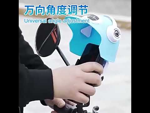 Small Helmet Sunscreen Phone Stand Bracket Motorcycle Mobile Phone Holder,Spec: Handlebar White - YouTube Video