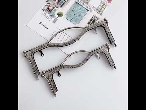 20.5cmConcave Waist Embossed Lip Handle Luggage Hardware Accessories, Color:Gun Black - YouTube Video