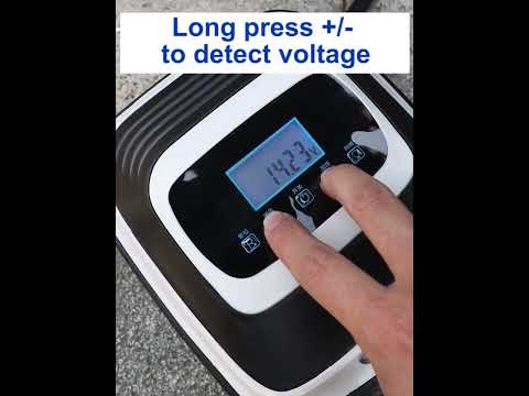 12V Metal Cylinder Smart Digital Display Portable Mini Tire Pump, Specification: No. 30 Manual Shutdown - YouTube Video