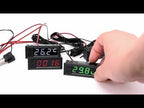 3 in 1 Car High-precision Electronic LED Luminous Clock + Thermometer + Voltmeter(Green) - YouTube Video