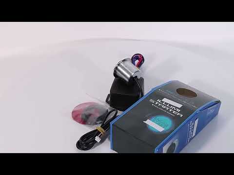 One-button Start Starter Switch with Illumination Engine Start Pivot Illumination Starter with Blue Lighting - YouTube Video
