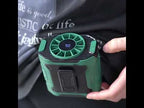 Portable Outdoor Hanging Waist Fan 100 Speeds Cooling Camping Neck Fan Long Life Charging Cooler(Orange) - YouTube Video