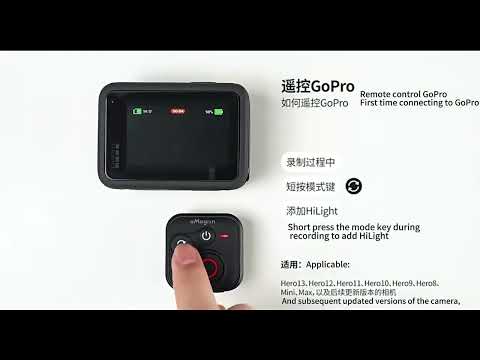 aMagisn Bluetooth Remote Shutter for DJI Osmo Action 6/Action 5 Pro/Action 4/Osmo 360 II/Osmo 360(Black) - YouTube Video