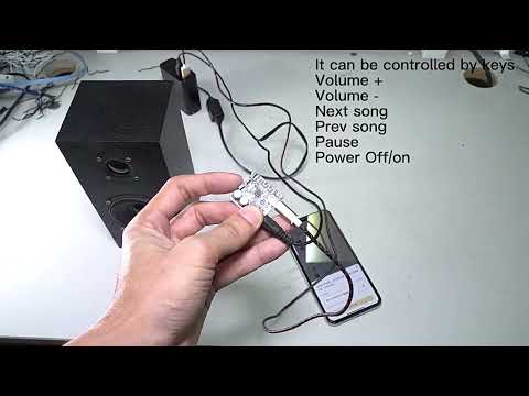 6966 DIY Bluetooth 5.0 Audio Receiver Board Module MP3 Lossless Player Wireless Stereo Music Amplifier Module (Black) - YouTube Video
