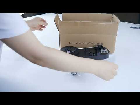 Ezcap 613P Mini Vinyl Record Player with Turntable to MP3 Converter - YouTube Video