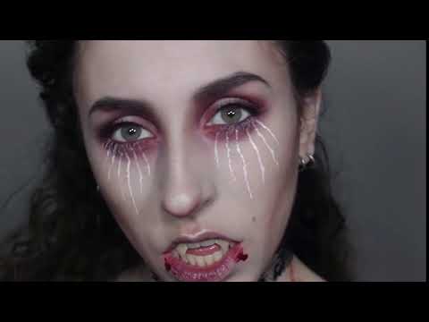 1 Pair 15mm Halloween Party Dentures Props Vampire Zombie Devil Fangs Teeth - YouTube Video